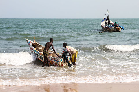 Fishing off the coast of The Gambia