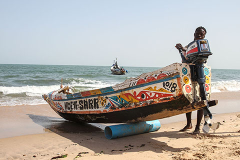 Fishing off the coast of The Gambia