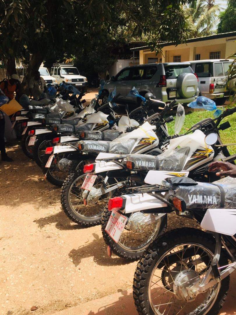 CSRWASHDEP HANDS OVER MOTORCYCLES TO DATA COLLECTORS